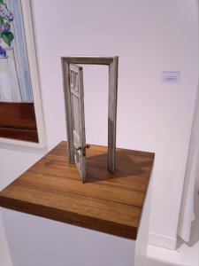 Small Door (Olive & Grey) (2012) by Gavin Turk
